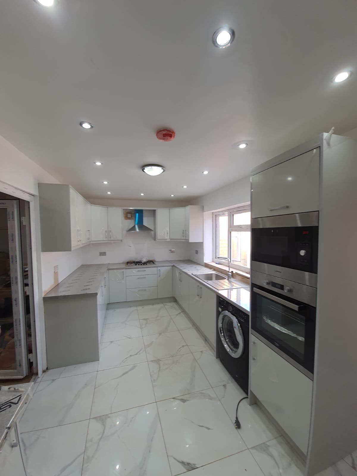 Completed modern kitchen