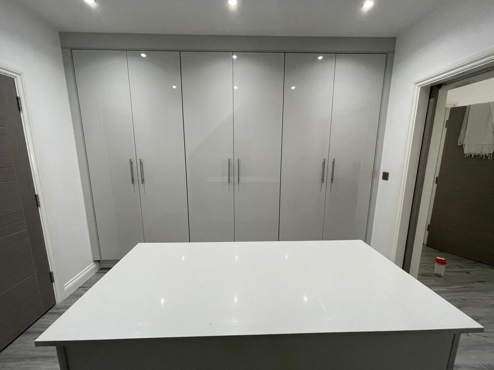 Custom wardrobe fitting