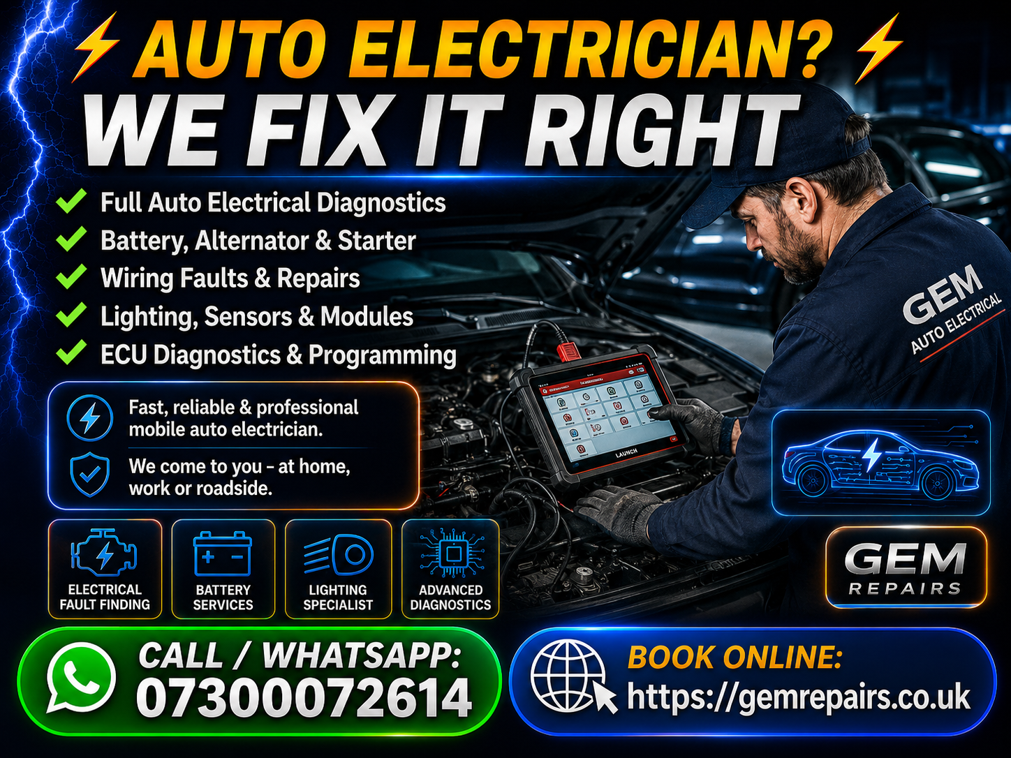 MINI electrical diagnostics specialist in Birmingham