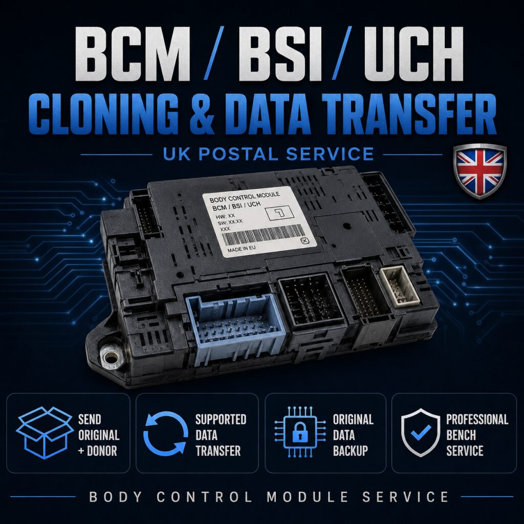 BCM / BSI / UCH Cloning & Data Transfer Service