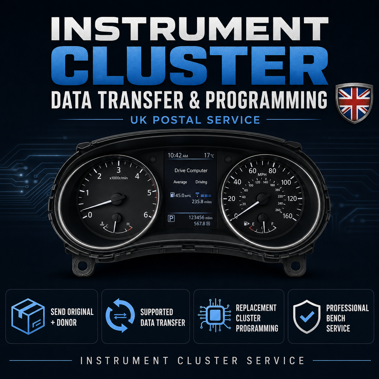 Instrument Cluster Data Transfer & Replacement Cluster Programming