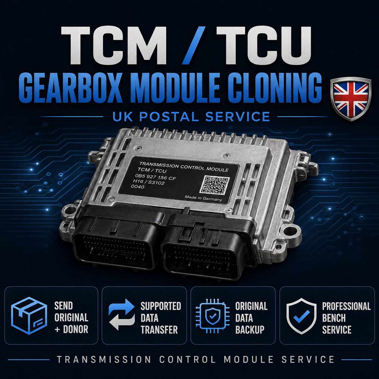 TCM TCU Gearbox Control Module Cloning & Data Transfer