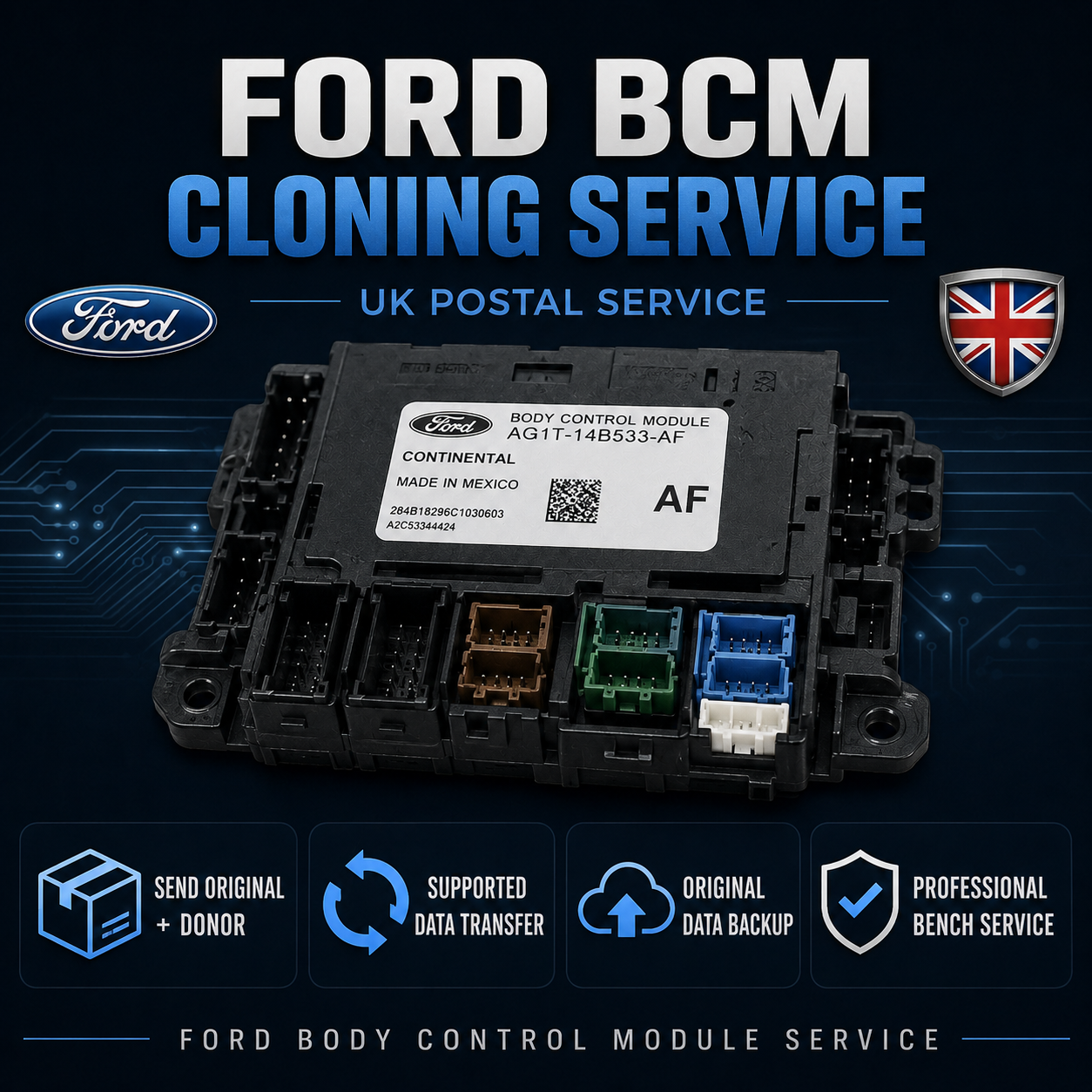 Ford BCM Body Control Module Cloning Service