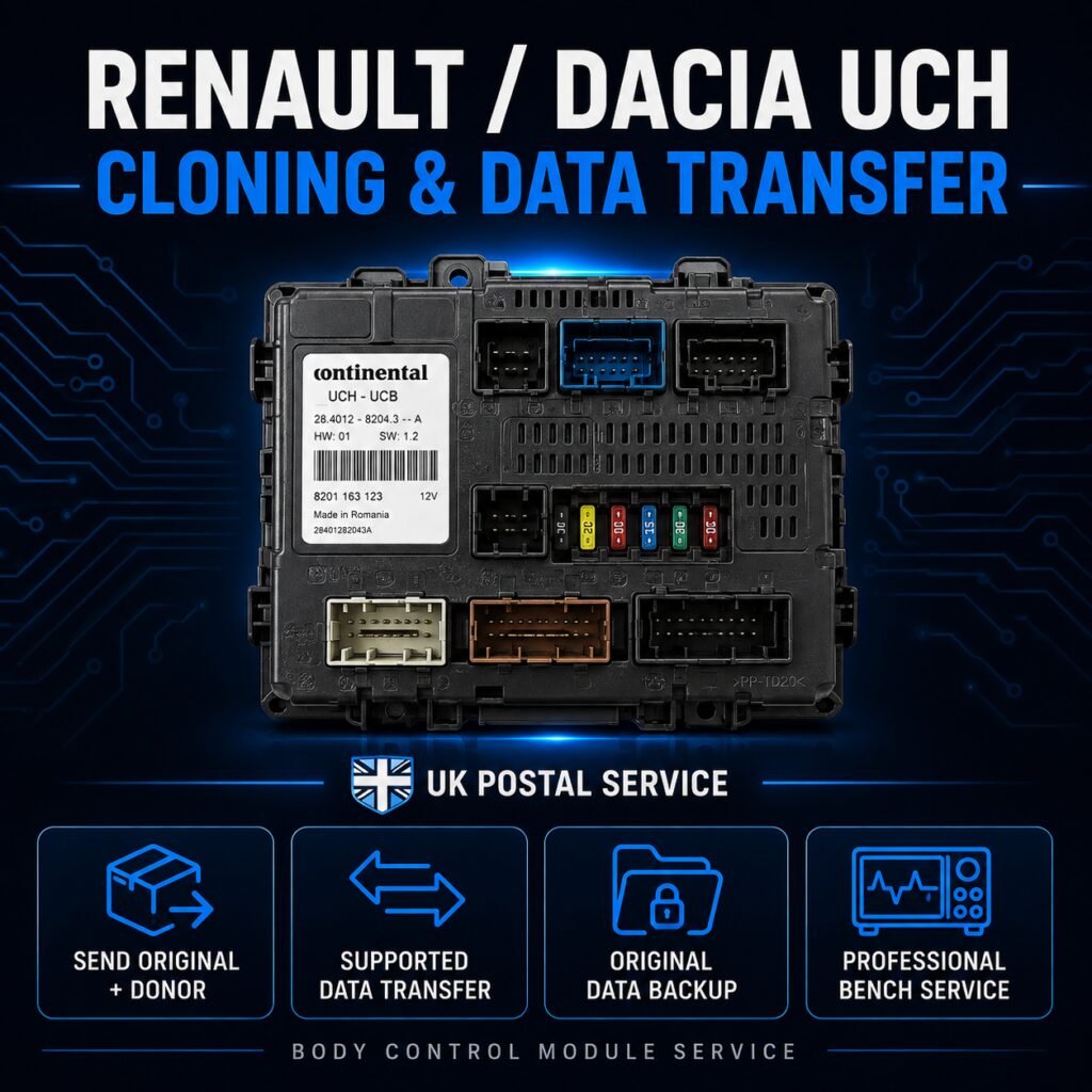 Renault Dacia UCH Cloning & Data Transfer Service