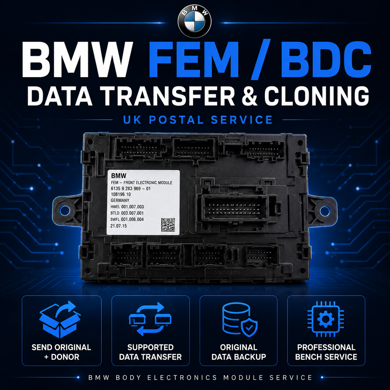 BMW FEM BDC Data Transfer & Cloning Service