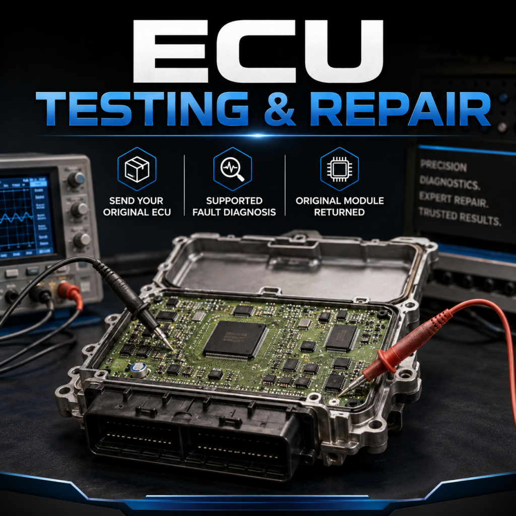 Automotive ECU electronic control unit testing and repair service