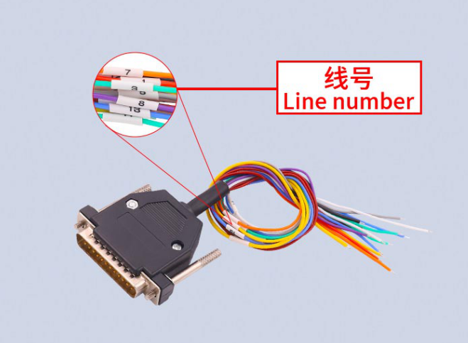 Numbered programming harness leads used when identifying TC275 ECU connections