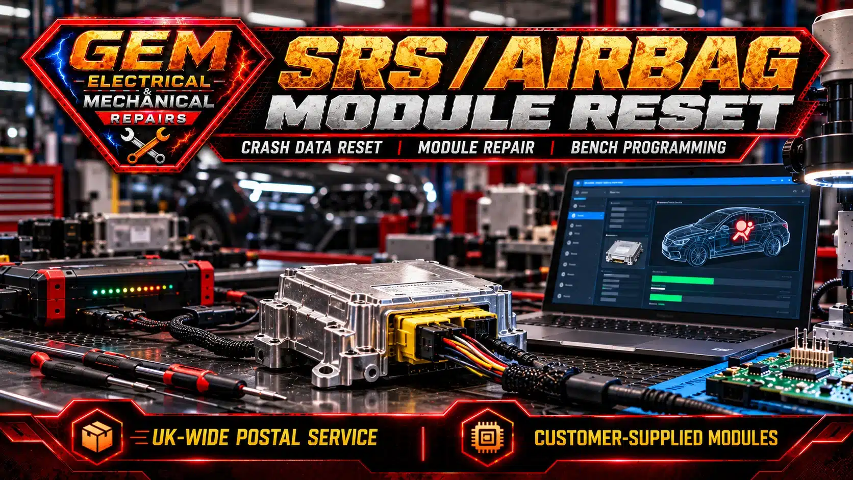 Airbag Crash Data Reset for Other Makes: Service Scope